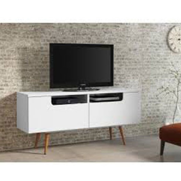 میز تلویزیون سفید ساده مدل TS129